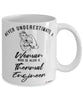 Thermal Engineer Mug Never Underestimate A Woman Who Is Also A Thermal Engineer Coffee Cup White