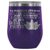 To Relieve Stress I Do Yoga Just Kidding 12 oz Stainless Steel Wine Tumbler