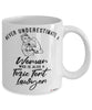 Toxic Tort Lawyer Mug Never Underestimate A Woman Who Is Also A Toxic Tort Lawyer Coffee Cup White