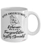 Transportation Logistics Specialist Mug Never Underestimate A Woman Who Is Also A Transportation Logistics Specialist Coffee Cup White