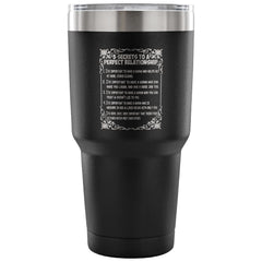 Travel Mug 5 Secrets To A Perfect Relationship 30 oz Stainless Steel Tumbler