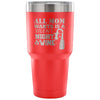 Travel Mug All Mom Wants Is Silent Night And Wine 30 oz Stainless Steel Tumbler