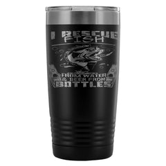 Travel Mug I Rescue Fish From Water And Beer 20oz Stainless Steel Tumbler