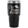 Travel Mug Vegan By Day Dog Lover By Night 30 oz Stainless Steel Tumbler