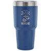 Travel Mug Warning This Girl Protected By A Marine 30 oz Stainless Steel Tumbler