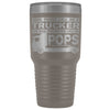 Trucker Travel Mug The Ones That Matter Call Me POPS 30 oz Stainless Steel Tumbler Personalizable