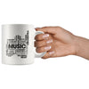 Typographic Music Mug Musical Word Cloud 11oz White Coffee Mugs