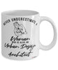 Urban Design Architect Mug Never Underestimate A Woman Who Is Also An Urban Design Architect Coffee Cup White