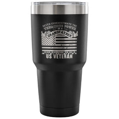 US Veteran Grandpa Insulated Coffee Travel Mug 30 oz Stainless Steel Tumbler