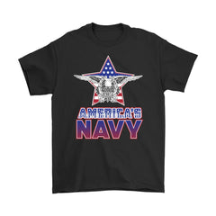 USA Military Patriot Shirt Americas Navy Gildan Mens T-Shirt