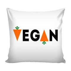 Vegan Carrots Graphic Pillow Cover