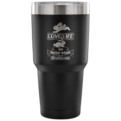 Vegan Insulated Coffee Travel Mug Love Life 30 oz Stainless Steel Tumbler