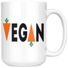 Vegan Mug 15oz White Coffee Mugs