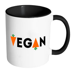 Vegan Mug White 11oz Accent Coffee Mugs