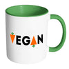 Vegan Mug White 11oz Accent Coffee Mugs