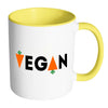 Vegan Mug White 11oz Accent Coffee Mugs