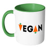 Vegan Mug White 11oz Accent Coffee Mugs