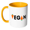 Vegan Mug White 11oz Accent Coffee Mugs