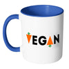 Vegan Mug White 11oz Accent Coffee Mugs