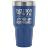 Vegan Travel Mug Eat Food Not Friends 30 oz Stainless Steel Tumbler