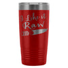 Vegan Vegetarian Travel Mug I Like It Raw 20oz Stainless Steel Tumbler