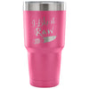 Vegan Vegetarian Travel Mug I Like It Raw 30 oz Stainless Steel Tumbler