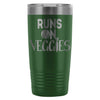Vegan Vegetarian Travel Mug Runs On Veggies 20oz Stainless Steel Tumbler