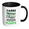 Vegetarian Vegan Mug Eat More Plants White 11oz Accent Coffee Mugs