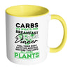 Vegetarian Vegan Mug Eat More Plants White 11oz Accent Coffee Mugs