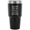 Vegetarian Vegan Travel Mug Eat More Plants 30 oz Stainless Steel Tumbler