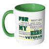Veteran Awareness Mug White 11oz Accent Coffee Mugs