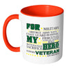 Veteran Awareness Mug White 11oz Accent Coffee Mugs