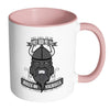 Viking Prayer They Call To Me Halls Of Valhalla White 11oz Accent Coffee Mugs