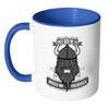 Viking Prayer They Call To Me Halls Of Valhalla White 11oz Accent Coffee Mugs