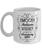 Vintage Beer Mug Smooth as Tennessee Whiskey Sweet as Strawberry Wine Coffee Cup 11oz White GB