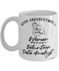 Volunteer Data Analyst Mug Never Underestimate A Woman Who Is Also A Volunteer Data Analyst Coffee Cup White