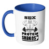 Weightlifting Mug Sex Weights And Protein Shakes White 11oz Accent Coffee Mugs