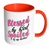 Wife Mug Blessed By God Spoiled By My Husband White 11oz Accent Coffee Mugs