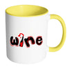 Wine Mug Wine White 11oz Accent Coffee Mugs