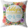 Wondolowski Custom Baby Stats Pillow