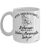 Worker's Compensation Lawyer Mug Never Underestimate A Woman Who Is Also A Worker's Compensation Lawyer Coffee Cup White