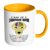 Yellow Labrador Mug A Map Of A Labrador Brain White 11oz Accent Coffee Mugs