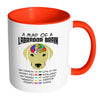 Yellow Labrador Mug A Map Of A Labrador Brain White 11oz Accent Coffee Mugs