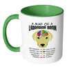 Yellow Labrador Mug A Map Of A Labrador Brain White 11oz Accent Coffee Mugs