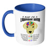 Yellow Labrador Mug A Map Of A Labrador Brain White 11oz Accent Coffee Mugs