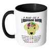 Yellow Labrador Mug A Map Of A Labrador Brain White 11oz Accent Coffee Mugs