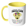 Yellow Labrador Mug A Map Of A Labrador Brain White 11oz Accent Coffee Mugs