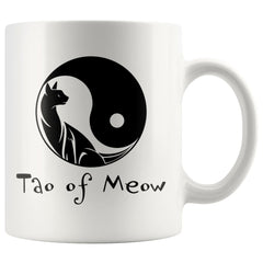 Yin Yang Cat Mug Tao of Meow 11oz White Coffee Mugs