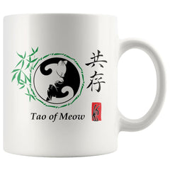 Yin Yang Cat Mug Tao Of Meow 11oz White Coffee Mugs