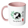 Yin Yang Cat Mug Tao Of Meow White 11oz Accent Coffee Mugs